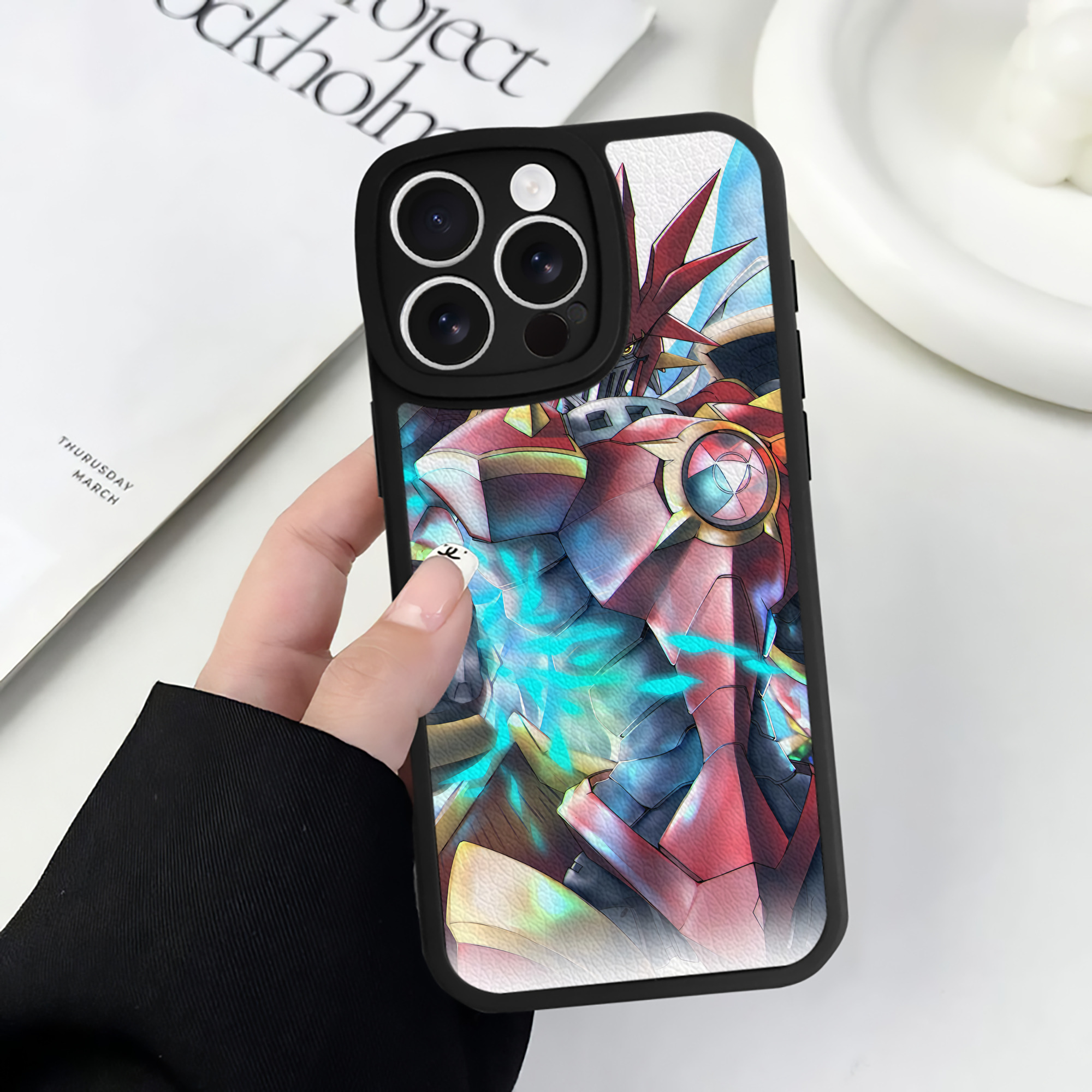 （画像用） Digimon デジタルモンスター/デジモン 【iPhone 16シリーズ対応】シリコンスマホケース（レザー調） 材質：シリコン